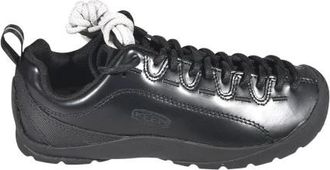 Keen Jasper Lace-Up Flat Sneakers - Dames - Outdoorschoenen - Zwart - 39 1/2 EU - Leer - Fitness