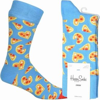 Happy Socks Mens Pizza Love Socks, Blue - Size: 7/7.5/8/8.5/5/5.5/6.5/6