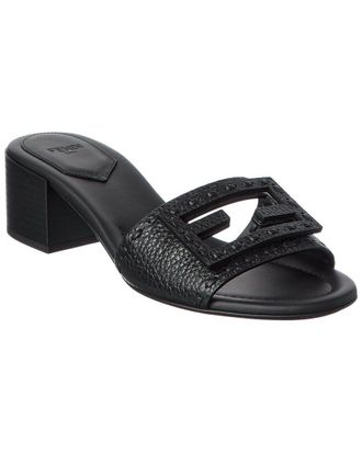 Fendi Fendi Baguette Leather Sandal