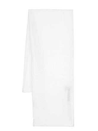 Emporio Armani Geplooide sjaal - Wit