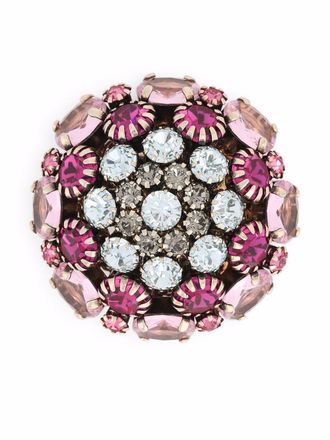 Dolce & Gabbana Broche verfraaid met stras - Roze