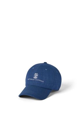 Brunello Cucinelli Fresco baseball cap in Royale Blue at Nordstrom, Size X-Large