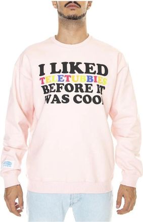 Iuter Crewneck Sweatshirt - Heren - Sweatshirts - Roze - S - Katoen - Hoodies & sweatvesten