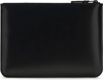 Comme Des Gar&ccedil;ons Mens Leather Pouch Black Calfskin Calf Umbrellas Accessory