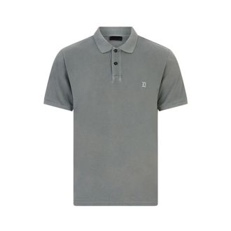 Dondup Regular-fit Polo Shirt - male - Dondup - Polo Shirts - Green - 2XL - Tops