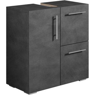 Badplaats Mobili da bagno Mars 60 x 30 x 60cm Grigio Scuro - armadio mobiletto lavabo