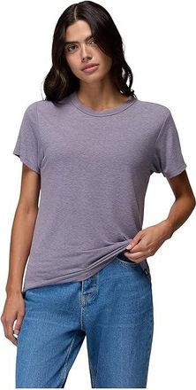 Prana Cozy Up Short Sleeve Crew Womens Sweatshirt Taro : LG (Womens 12-14), Hemp/Lyocell/Polyester