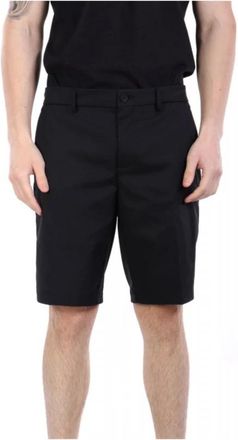 HUGO BOSS Hombre, Pantalones cortos, Negro, Talla: L