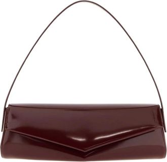 Jil Sander Kante Flap Shoulder - Dames - Schoudertassen - Rood - ONE Size - Leer - Tassen