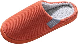 Generic women Men Plush Soft Slippers Winter Warm Slip On House Shoes Anti Skid Indoor Outdoor House Slippers Closed Toe Women Memory Foam Bedroom Shoes Winte