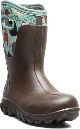 Bogs Classic Seamless Mid Waterproof Boot in Choc Multi at Nordstrom, Size 12