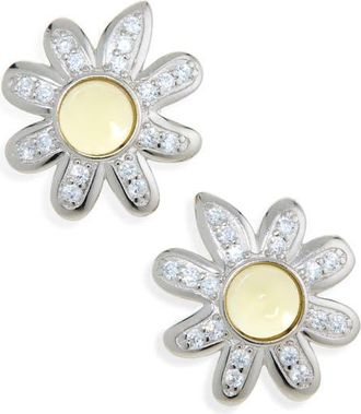 Collina Strada Chamomile Stud Earrings in Lemon at Nordstrom