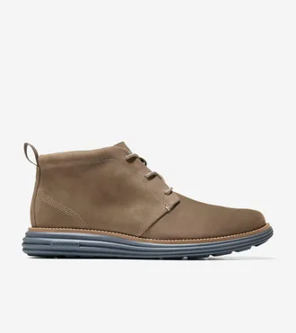 Cole Haan Mens &Oslash;riginal Grand Remastered Waterproof Chukka Boots - Beige Size 10.5