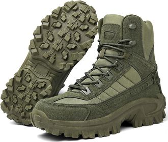 Generic Dallader Boots - 2026New Mens Comfortable Waterproof Orthopedic Walking Shoes, Side Zipper Non Slip Work and Combat Boots (Green,11.5)