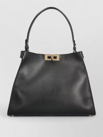 Fendi structured tote bag top handle hardware