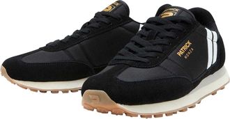 Patrick Heren Monza Su&egrave;de Sneakers (Zwart/Wit)