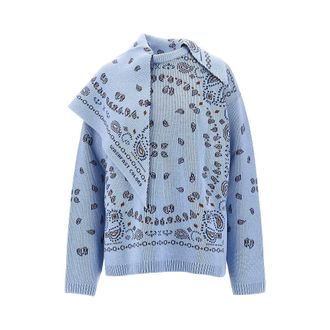Alanui Sweater with Bandana jacquard motif Woman S