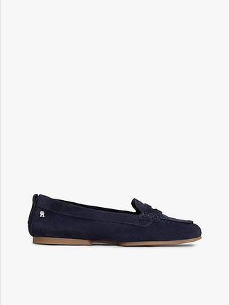 Tommy Hilfiger TH Monogram Flexible Suede Loafer Ballerinas