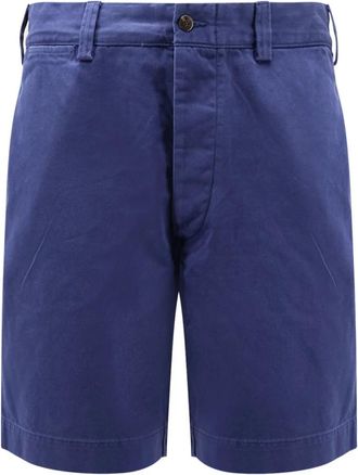 Polo Ralph Lauren Pleated Twill Shorts - Heren - Korte Broeken - Blauw - W33 - Katoen - Korte Broeken