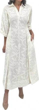 SIMKHAI Lucina Jacquard Midi Dress In White