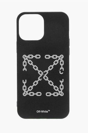 Off-white PVC Cover for iPhone 13 Pro with Arrow Chain Print size One Size