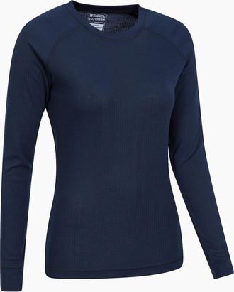 Mountain Warehouse Womens Mountain Warehouse Womens/Ladies Talus Long-Sleeved Top - Navy - Size: 20