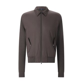 Herno Bomber Jackets, male, Brown, Size: XL Hybrid Jacket