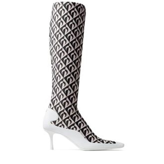 Jimmy Choo London Womens Jcxms Marine Serre Sock Calf Boots, Brand Size 35.5 ( US Size 5.5 )