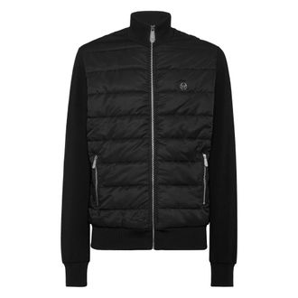 Philipp Plein Jassen, Heren, Zwart, L, Katoen, Puffered Jogging Jacket
