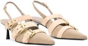 AllSaints Vivian Slingback Pointed Toe Pump in Sand Brown at Nordstrom Rack, Size 10Us / 40Eu