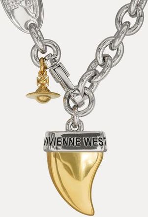 Vivienne Westwood Man. Shark Tooth Necklace Platinum-gold-black-patina Platinum-gold-black-patina Men