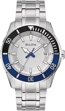 Bulova Classic Quartz Silver Dial Mens Watch 98B441