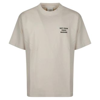 Dr&ocirc;le de Monsieur Le T-Shirt Slogan - Tops - Hombre - Beige - 2XL