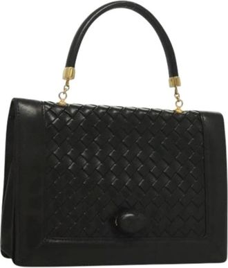 Bottega Veneta Pre-owned Handbags, female, Black, Size: ONE SIZE Pre-owned Vintage Hand Bag