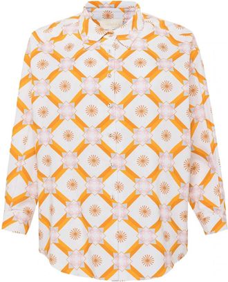 Carolina K Boyfriend Shirt In Sol Elements