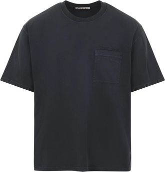 Marni Katoenen T-shirt met Ton-sur-Ton Patches - Heren - T-shirts - Zwart - L - Katoen - Tops