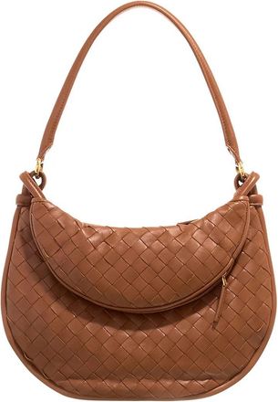 Bottega Veneta Hobo Bags - Medium Gemelli - cognac - Hobo Bags for ladies