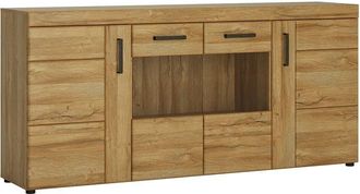 Furniture To Go Cortina 4 Door Wide Glazed Sideboard