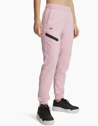 Under Armour Womens Unst Fleece Jogger - Pink - Size: 16 xl