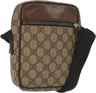 Gucci Pre-owned Vintage Schoudertas - Dames - Vintage Schoudertas - Beige - ONE Size - Leer - Vintage