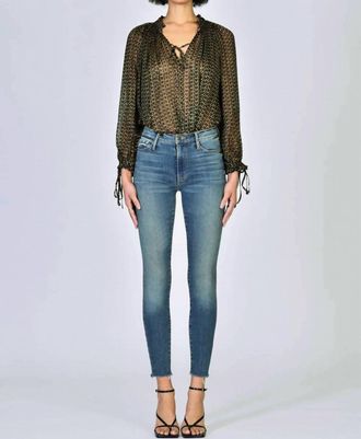 Black Orchid Carmen High Rise Ankle Fray Jean In Kiss On The Chic