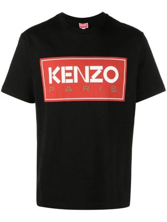 Kenzo T-shirt met logoprint - Zwart