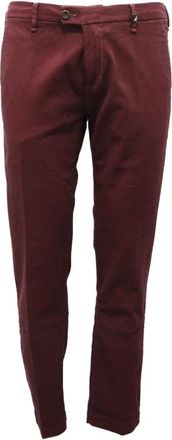 Myths Katoen Gewassen Broek Model 17Wm 08L - Heren - Chinos - Rood - XL - Katoen - Broeken