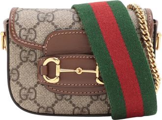 Gucci Pre-owned Gucci Mini GG Supreme Web Horsebit 1955 Satchel Ladies U2HR7QH1TWPK3BP7