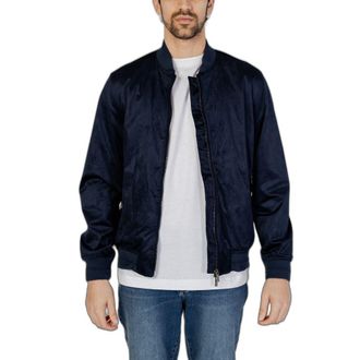 Hamaki-Ho Mens Bomber Jacket Navy Blue - Dark Blue - Size EU 44 (Mens)