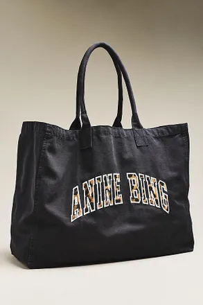 Anine Bing Leo Canvas Tote Bag