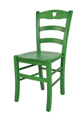 Tommychairs Tommychairs Silla Cuore En Madera De Haya Anilina Verde