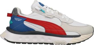 Puma Mens Wild Rider Layers Lace Up Sneakers Shoes Casual - White, White/Urban Red, 11 UK