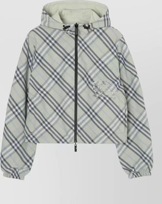 Burberry reversible cropped bomber jacket