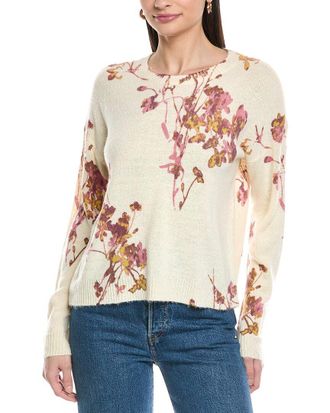 Vince Camuto Electric Bouquets Wool-Blend Sweater